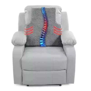 Sherpa Fleece Lumbar Support Pillow for Recliner Chair,Memory Foam Lumbar Pillow - Picture 1 of 5