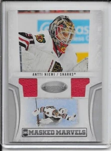 2010-11 Certified Antti Niemi Masked Marvels Dual Jersey # 1 #d/99 - Imagen 1 de 2