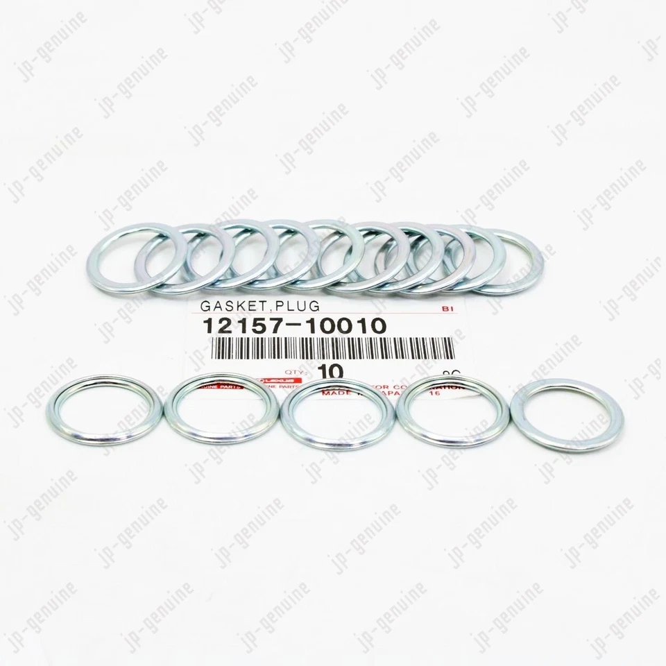 10pcs Oil Drain Plug Gasket OEM 12157-10010 for Toyota Corolla Venza Lexus