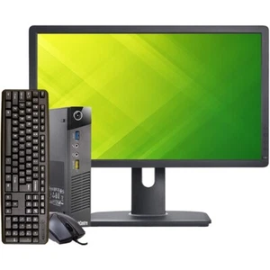 Lenovo Desktop Computer Mini Pc 23" LCD 8GB 1TB HDD Windows 10 Wi-Fi - Picture 1 of 4