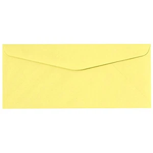 Sobres regulares pastel canario #9, 3 7/8 x 8 7/8, 24w (90gsm), 50 por paquete - Imagen 1 de 1