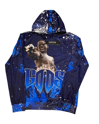 HUDSON ROPA EXTERIOR HOMBRE SUDADERA CON CAPUCHA AZUL TALLA L Foto 1 de 3