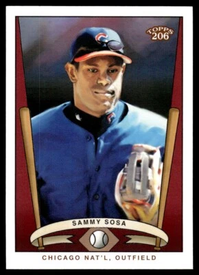 2002 Topps 206 Team Series 3 Sammy Sosa Chicago Cubs #T206-6 - Image 1 of 2