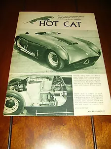 1955 JAGUAR POWERED ROADSTER ***ORIGINAL 1963 ARTICLE*** - Imagen 1 de 2
