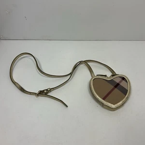 Authentic Girls Burberry Heart Shaped Purse MINI SIZE - Picture 1 of 5