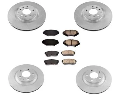 Rotores de freno de disco delanteros y traseros + pastillas de freno de cerámica para Mazda RX8 2009-2011 Foto 1 de 4