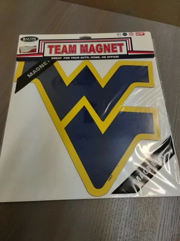 Officially Licensed West Virginia Mountaineers Large Team Logo Car MAGNET Cover