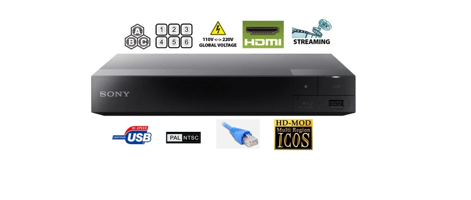Sony BDP-S1700 Region free Blu Ray player- PAL/NTSC-USB with world wide use - Image 1 of 2
