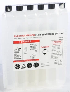 YUASA - 479914 - ELECTROLYTE PACK YTX14-BS EA/ ACID PACK YTX14-BS - Picture 1 of 1