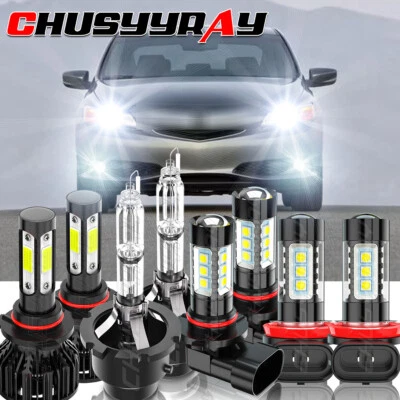 适用于讴歌 ILX 2013 - 2015 8x 前 LED HID 车头灯 Hi-Lo+DRL 雾灯组合 — 第 1/4 张图片