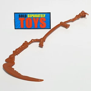 Vtg Skeleton Warrior Shriek SCYTH staff stick original brown weapon accessory - Picture 1 of 6