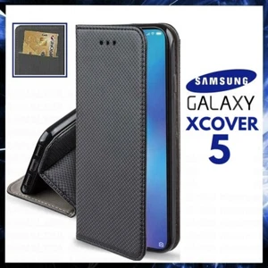 Étui A Porte Monnaie Livre pour SAMSUNG GALAXY XCOVER 5 Coque Flip Magnetica - Picture 1 of 6
