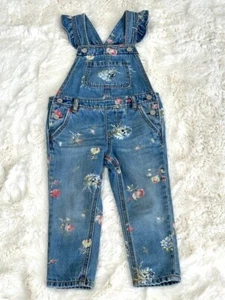 Baby Gap Kids Girl Denim Overalls 2 years - Picture 1 of 10