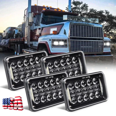 для Ford LTL9000 CLT9000 CLT9000 супер яркий 4шт 4 x 6 дюймов светодиодные фары HI/LO - Изображение 1 из 4