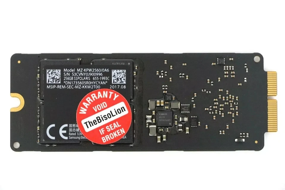 Apple iMac MacBook Pro Mac Pro Samsung 256 GB SSPolaris NVMe PCIe SSD 655-1993 - Bild 1 von 4