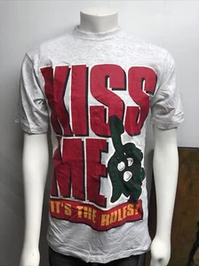 Vintage 90s Sun Sportswear Kiss Me it's The Rules! Grafik T-Shirt, Größe M - Bild 1 von 8