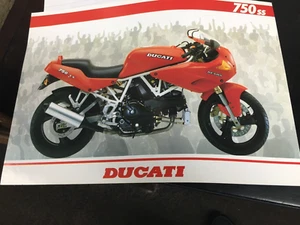 Ducati 750 Supersport 750SS Dealer  Cut Sheet Brochure  1992 - Imagen 1 de 2