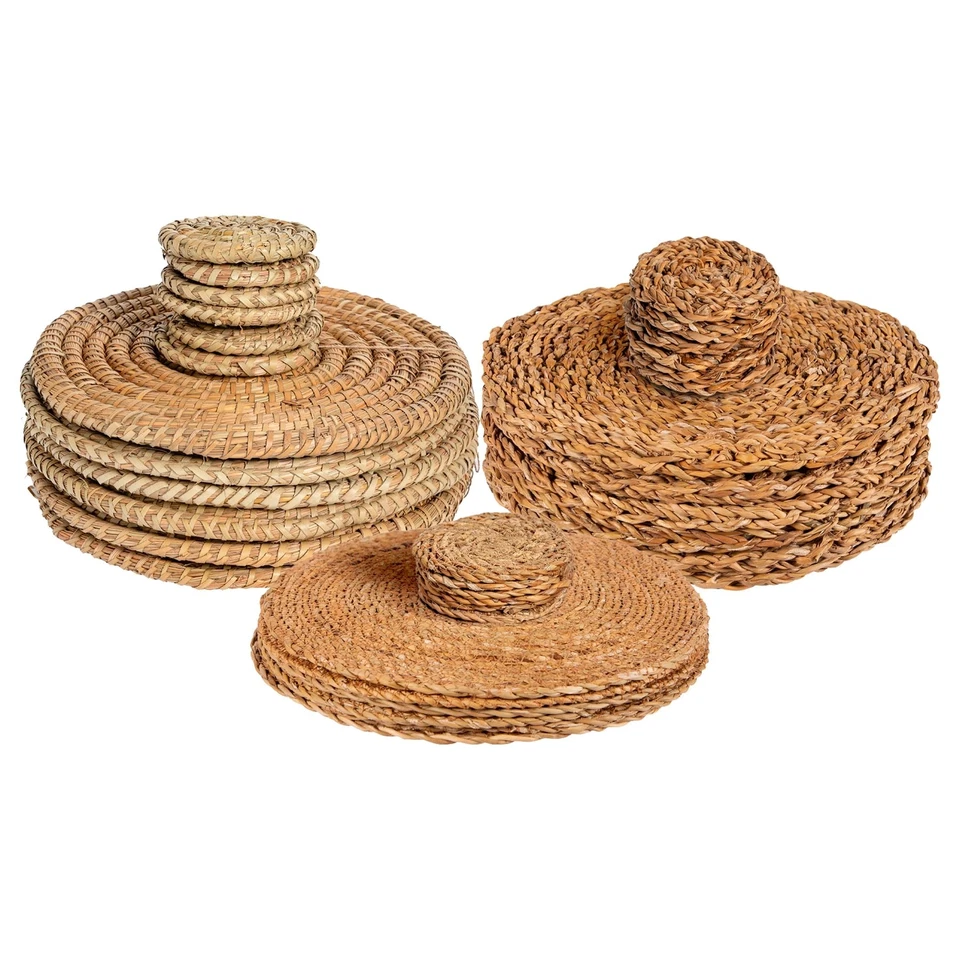 Placemats & Coasters Sets  | Palm Leaf, Sea Grass, Typha | Essentials on eBay - Image 1 of 1