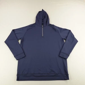 Swannies Hoodie Men XL Blue 1/4 Zip Pullover Performance Golf Sweater Sweatshirt - Picture 1 of 11