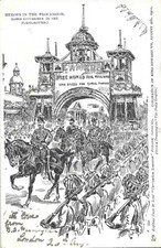 1902 ENGLAND CORONATION OF THE KING EDWARD VII FROM A DRAWING IN "DAILY GRAPHIC"