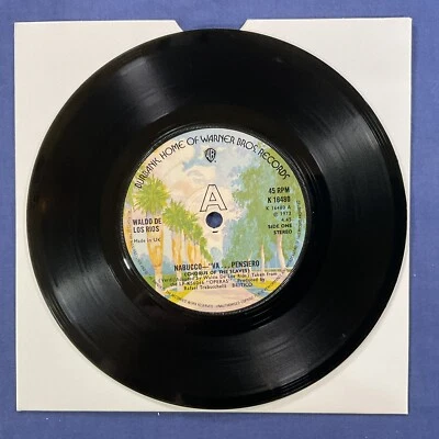 Waldo De Los Rios, Nabucco-va Pensreio,7" Vinyl Single Record, 1973 - Image 1 of 2