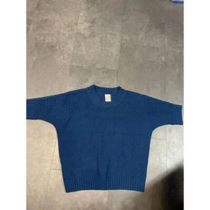 Blair Blue Knit Sweater Cozy Casual Pullover Crewneck B-131 - Picture 1 of 4
