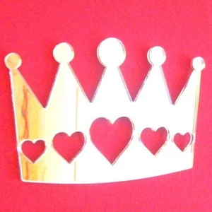 Crown of Hearts Shaped Acrylic Mirrors - Various Sizes - Picture 1 of 1