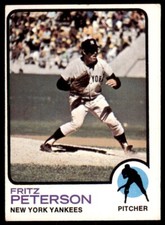 1973 Topps' Fritz Peterson Baseball Cards #82