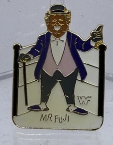 Mr. Fuji WWF Enamel Pin Pinnacle Designs 1980s Vintage RARE - Picture 1 of 2