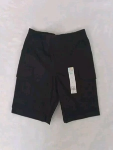 365 KIDS Garanimals Boys Black Pockets Elastic Waist Pull On Shorts Sz 7 NEW - Picture 1 of 7
