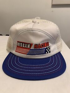 Vintage lata 70. 80. NISSAN RACING TEAM Pit Crew Snap Hat Cap Z ZX