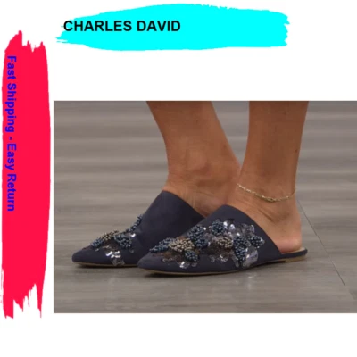 Charles by Charles David Women's Fickle Embellished Mule Navy 7 M - Изображение 1 из 4