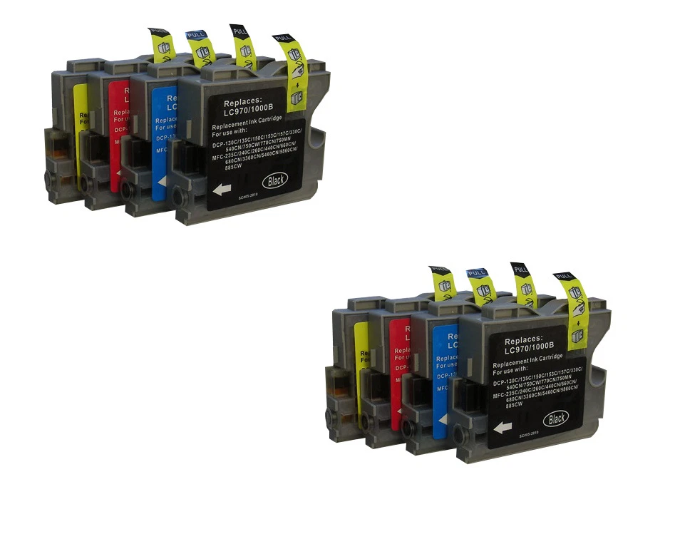 8 Druckerpatronen kompatibel mit Brother DCP-130C DCP-135C MFC5460CN MFC-5860CN - Bild 1 von 1