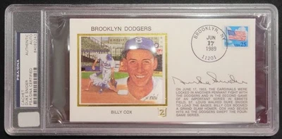 DUKE SNIDER 1989 AUTOGRAPHED ENVELOPE / CACHE BROOKLYN DODGERS PSA / DNA  HOF! - Image 1 of 2