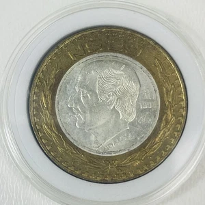 Mexico 1993 N$20 Pesos Hidalgo Bimetallic Bronze Ring Silver Center .925 - Picture 1 of 6