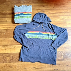 (2) LL BEAN Herren Bean's Comfort Camp Hoodie Gr.L Grafik French Terry 515599 - Bild 1 von 4