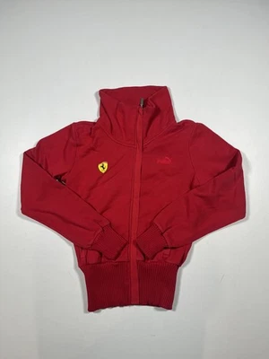 Scuderia Ferrari Jacket Womens XS Red Full Zip Track Formula 1 Shield Patch - Image 1 of 4