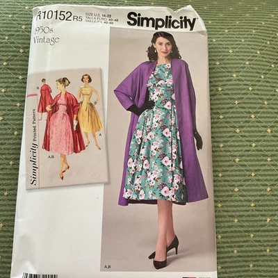 1950’s Vintage Dress and Jacket Size 14-22 R10152r5 - Image 1 of 4