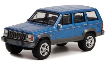 JEEP Cherokee - 1991 - bluemetallic - Greenlight 1:64 - Immagine 1 di 4