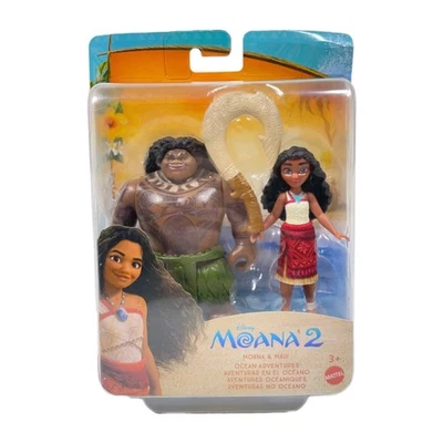 Paquete de 2 figuras Disney Moana 2 Moana & Maui Ocean Adventures 3,5" Foto 1 de 4