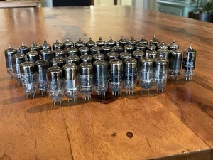49 NOS & GEBRAUCHTE 6AG5 Röhren Cinch, Tung-Sol, mehr - JHS JTL JRP D Getter Rauchglas - Bild 1 von 24