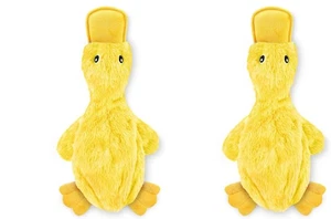 2er Pack Knisterente Hundespielzeug - ohne Füllung, quietschendes Plüsch für alle Größen - Bild 1 von 9