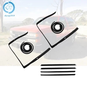Fit For Chevrolet Blazer S10 1983-1994 Door Weatherstrip Seal Kit Set Rubber BLK - Picture 1 of 24