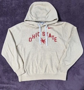 Nike Uomo M Club Fleece College Pullover Ohio State Felpa con Cappuccio FJ9174 252 - Foto 1 di 8