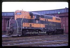 (A) ORIG TRAIN SLIDE-GREAT NORTHERN (GN) 657 ROSTER - Picture 1 of 1
