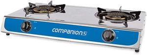 Companion Double Burner Wok Cooker Stove, 71.5 Cm X 38 Cm X 12 Cm Size - Picture 1 of 8