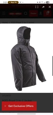 NUEVO CON ETIQUETAS TRU-SPEC 24-7 Serie 3 - 1 Chaqueta Grado Profesional Verde Bosque 5XL XXXXXL Foto 1 de 4