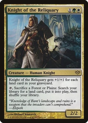 Conflux   MTG  1  Knight of the Reliquary  Magic - Image 1 of 2