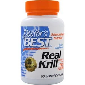 Doctor's Best Enhanced Krill Plus Omega 3s With Superba 60 Softgels