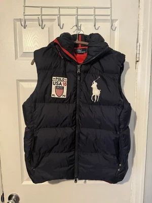 Polo Ralph Lauren Down Puffer Vest USA 10 Vintage Size L - Image 1 of 4